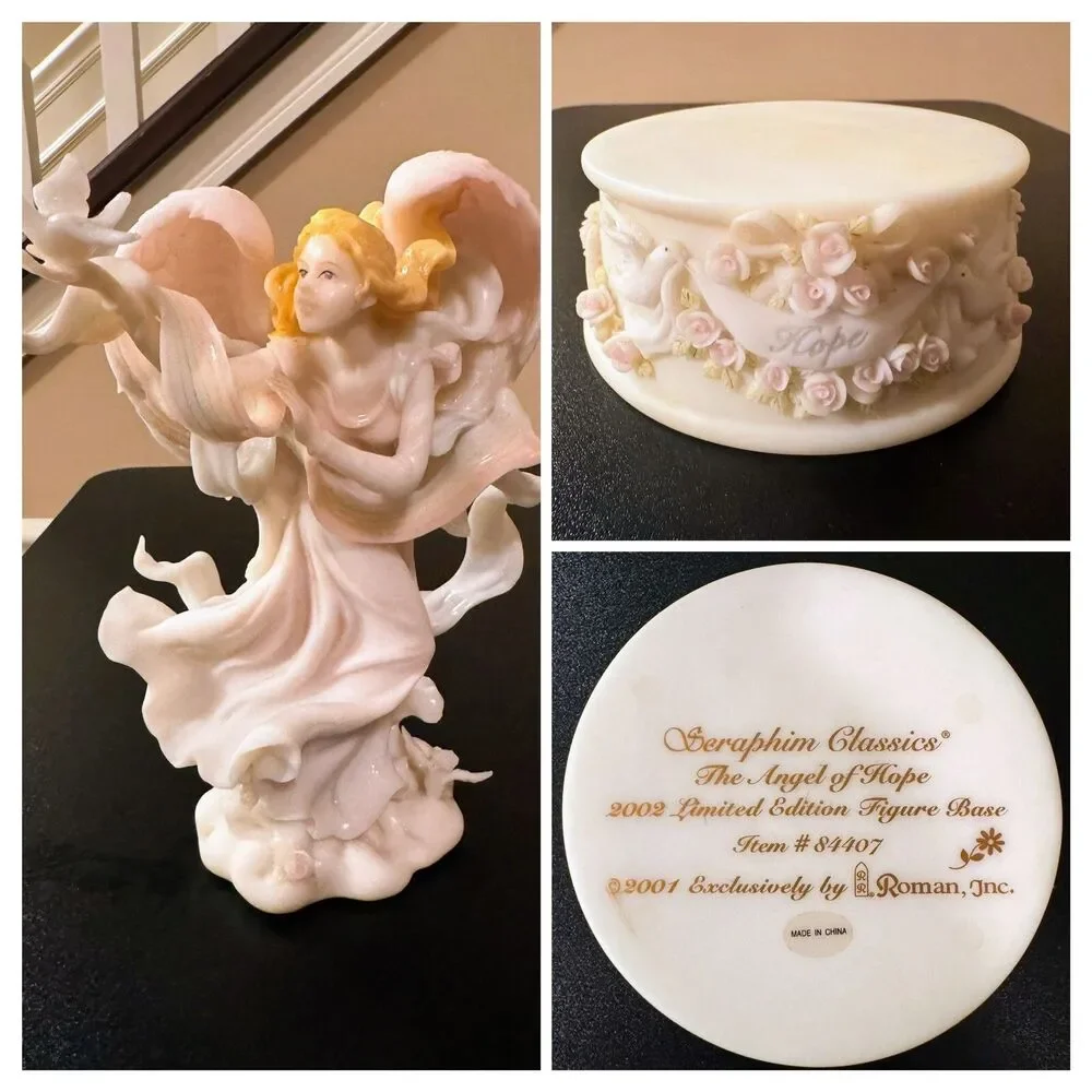 Seraphim Classics 2002 Limited Edition “Angel of Hope” Figurine with Rare Stand